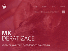 Tablet Screenshot of mk-deratizace.com